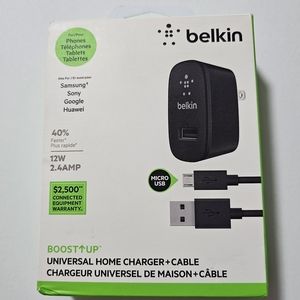 Belkin Boost Up Universal Home Charger+Micro USB Cable (OPEN BOX)